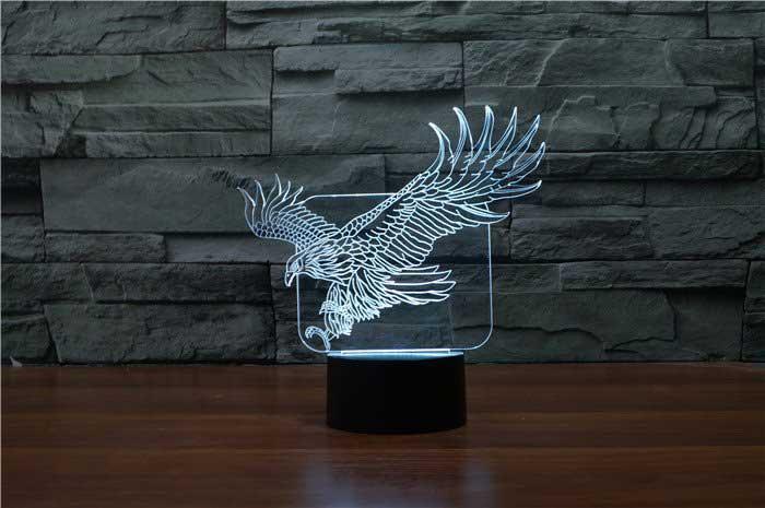 Eagle 3D Illusion Lamp