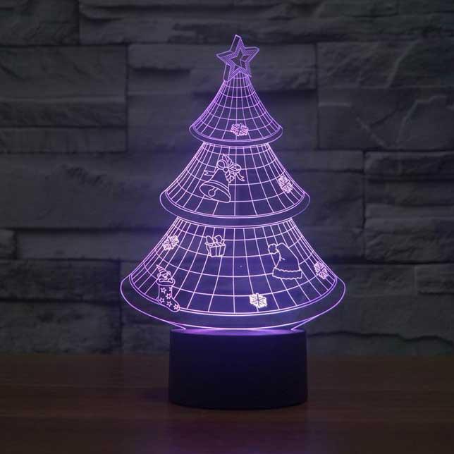 Christmas Tree 3D Illusion Lamp