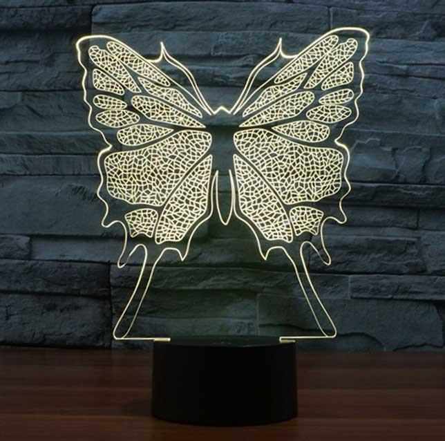 Butterfly 3D Illusion Lamp