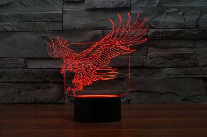 Eagle 3D Illusion Lamp