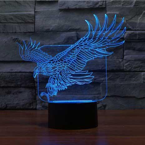 Eagle 3D Illusion Lamp