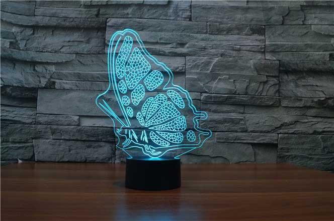 Butterfly Wings 3D Illusion Lamp