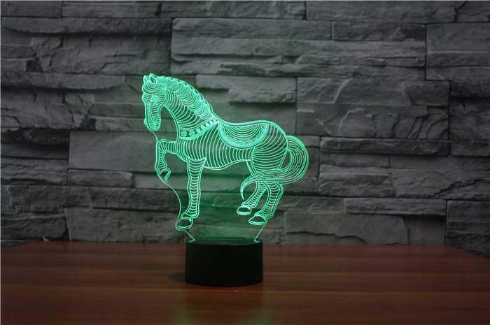 Galloping Horse 3D Illusion Lamp