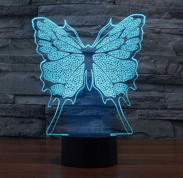 Butterfly 3D Illusion Lamp