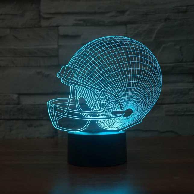 Football Helmet 3D Illusion Lamp