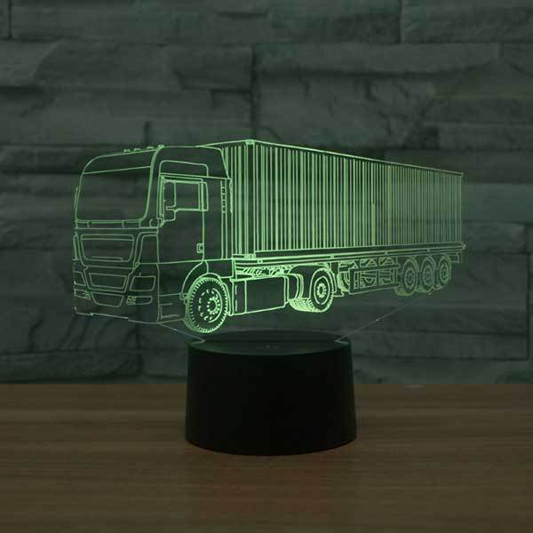 Commercial Truck 3D Illusion Lamp