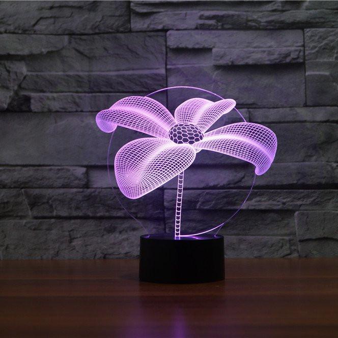 Flower 3D Illusion Lamp