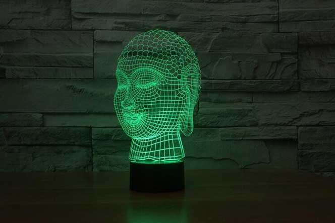 Gautama Buddha 3D Illusion Lamp