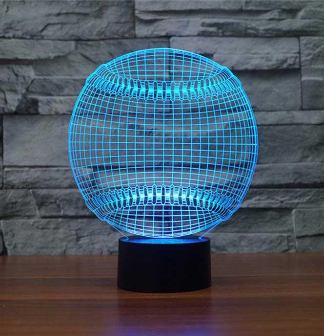 Baseball (Softball) 3D Illusion Lamp