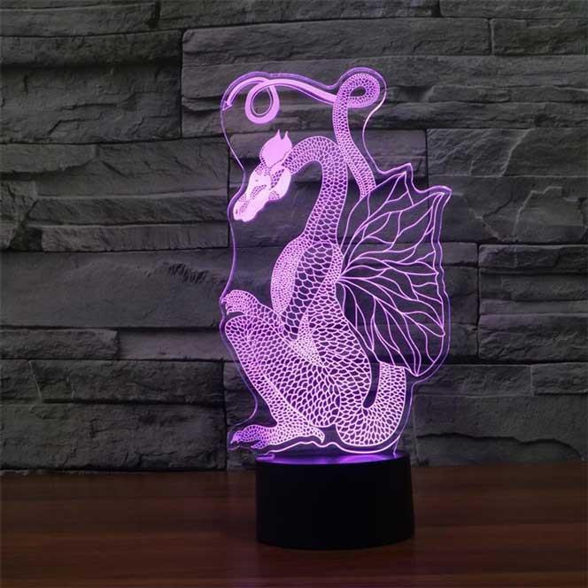 Dragon 3D Illusion Lamp