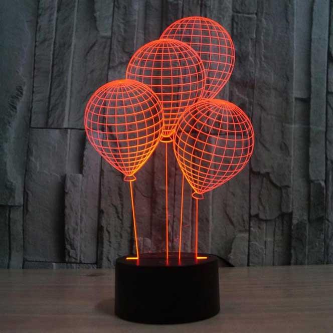 Balloons 3D Illusion Lamp