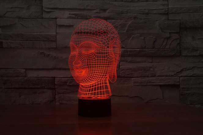 Gautama Buddha 3D Illusion Lamp